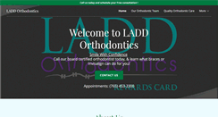 Desktop Screenshot of laddorthodontics.com